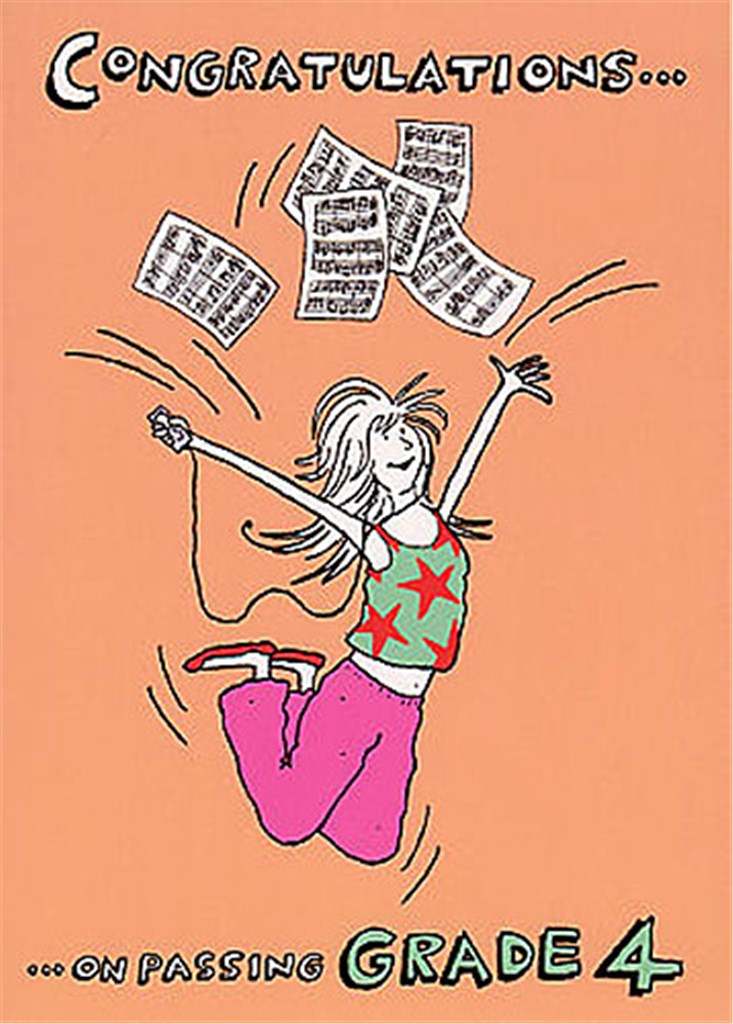 Music Gallery: Congratulations Card-Grade 4 (Girl)
